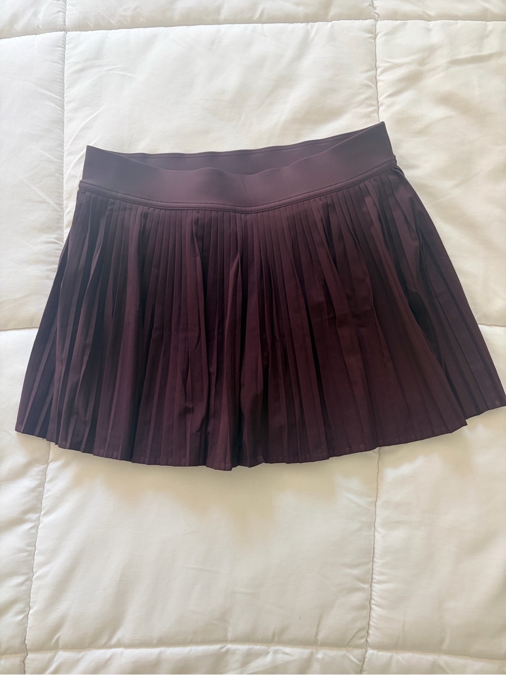 lululemon athletica Pleated Mini Skirt in Deep Wine